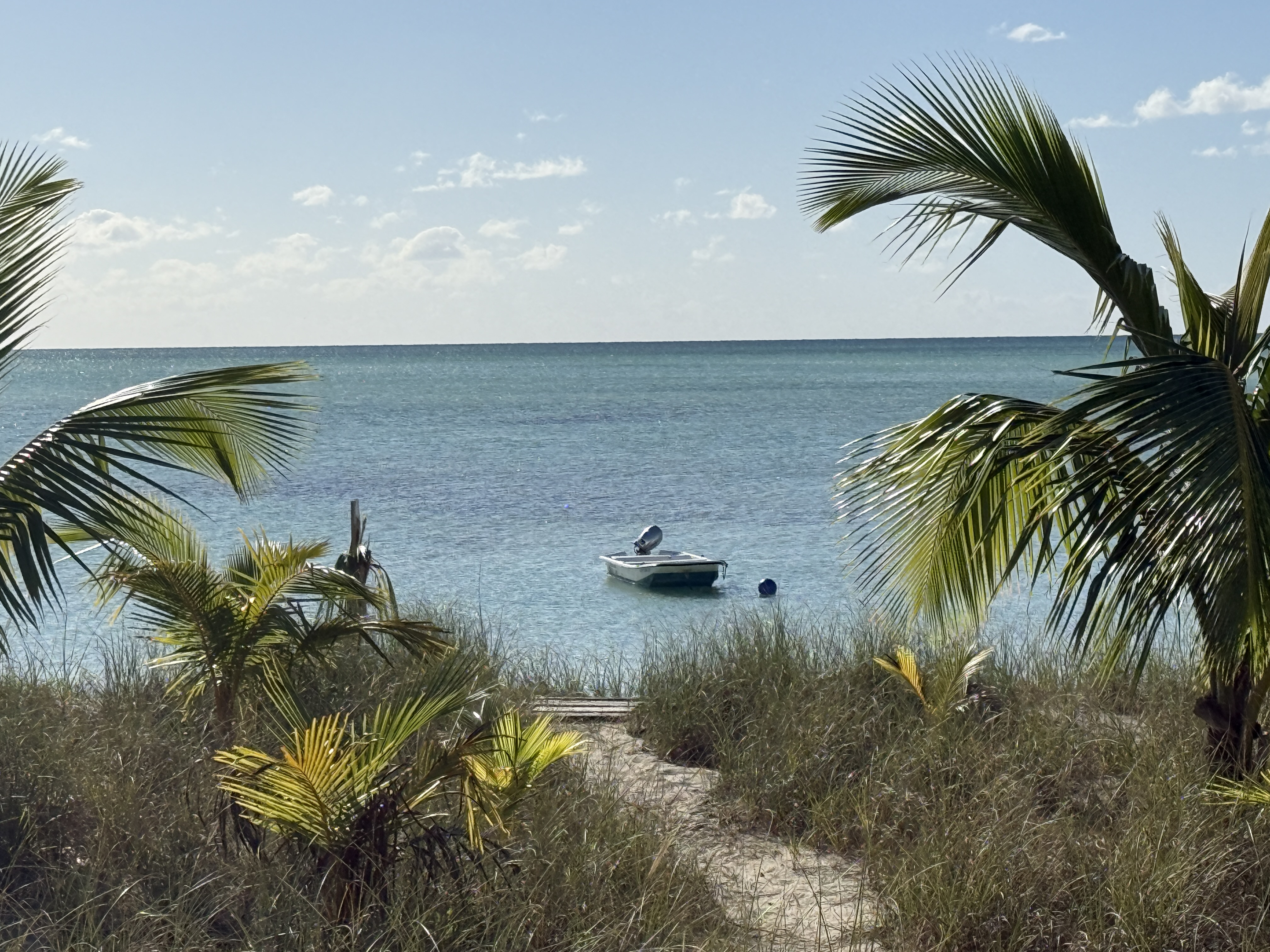 Path to the beach from Calypso - your Carolina Skiff awaits!