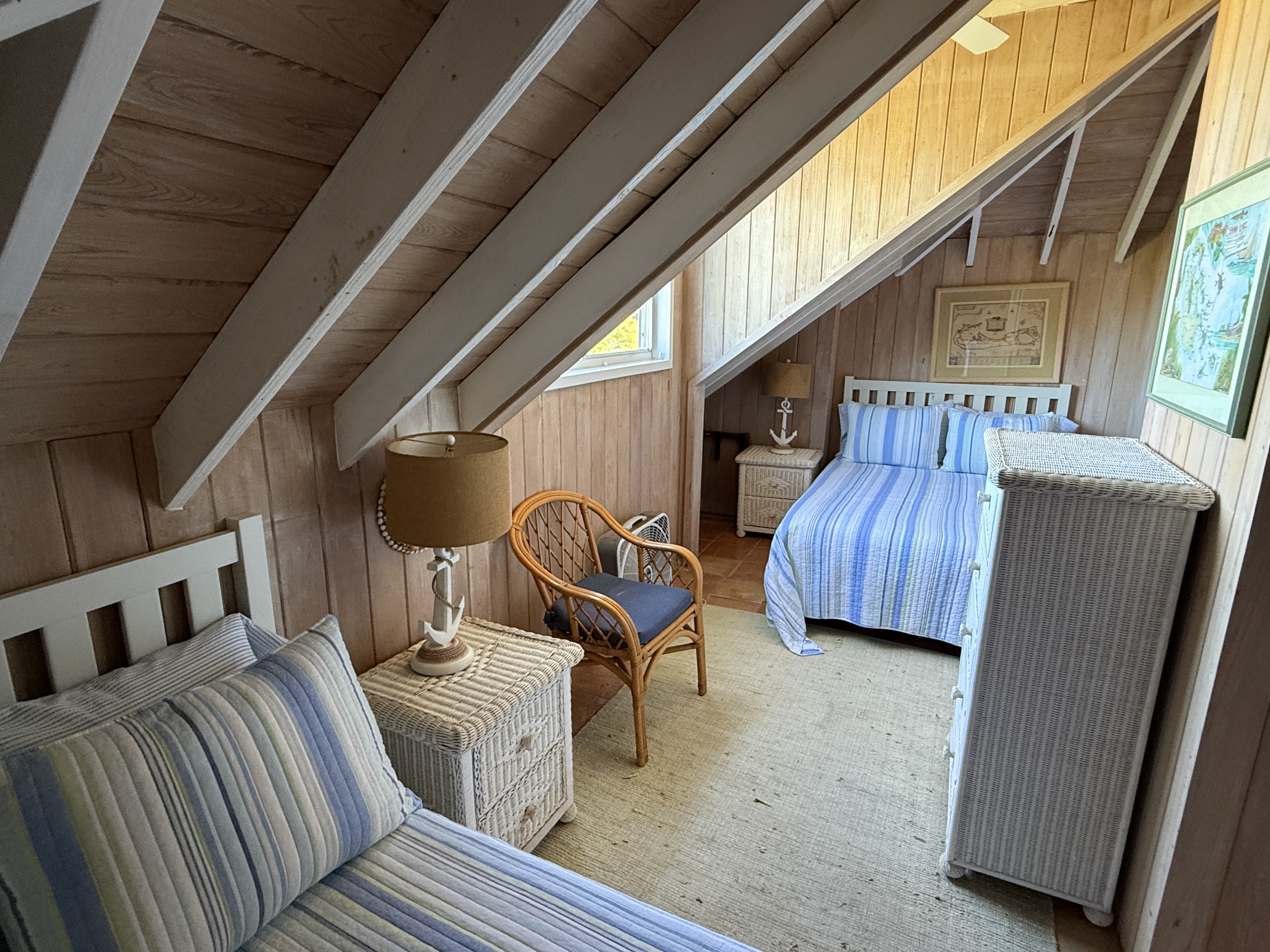 2nd bedroom of top floor, with 2 full-size beds