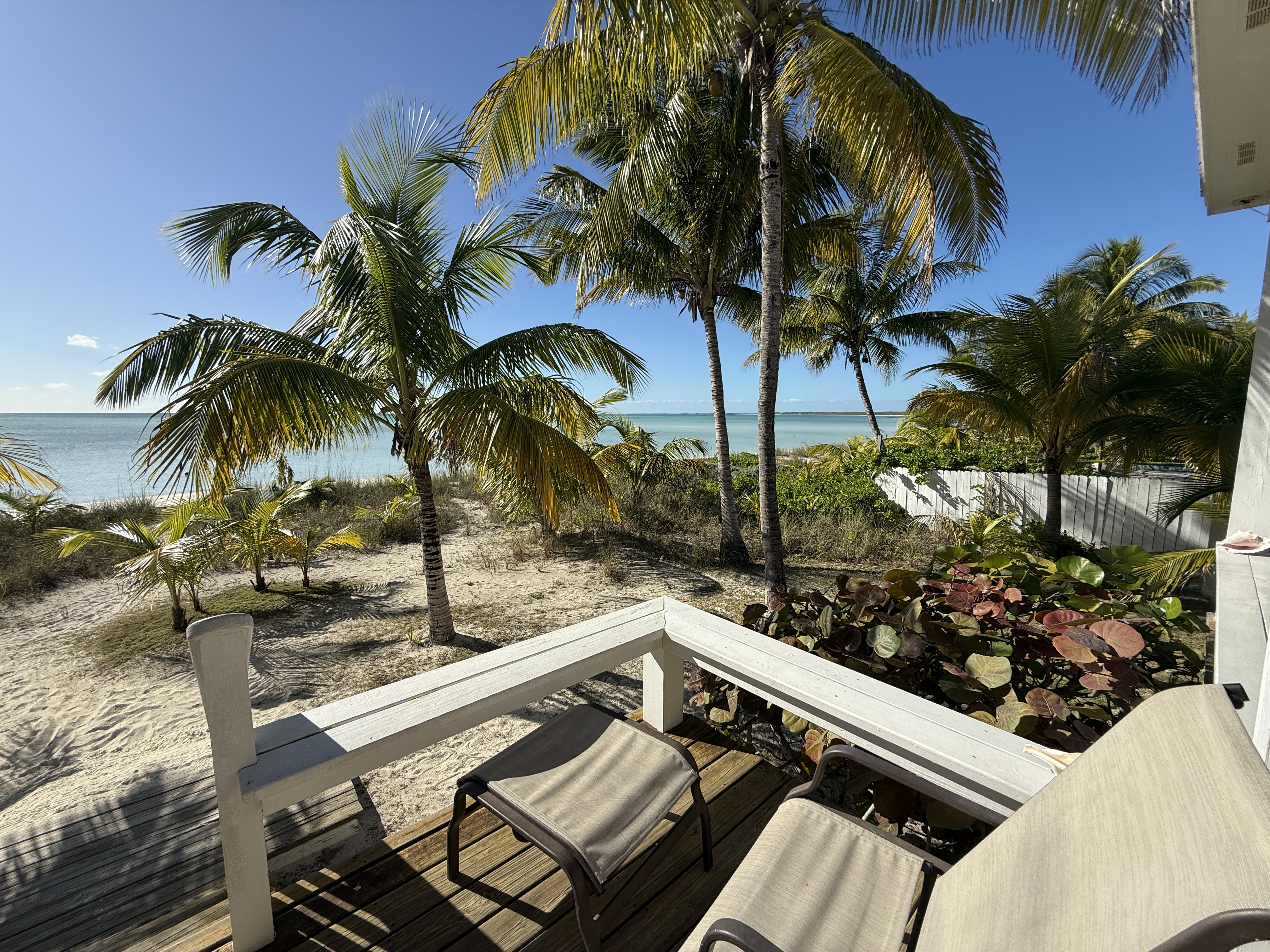 Part of the deck is open for stargazing and sun bathing.