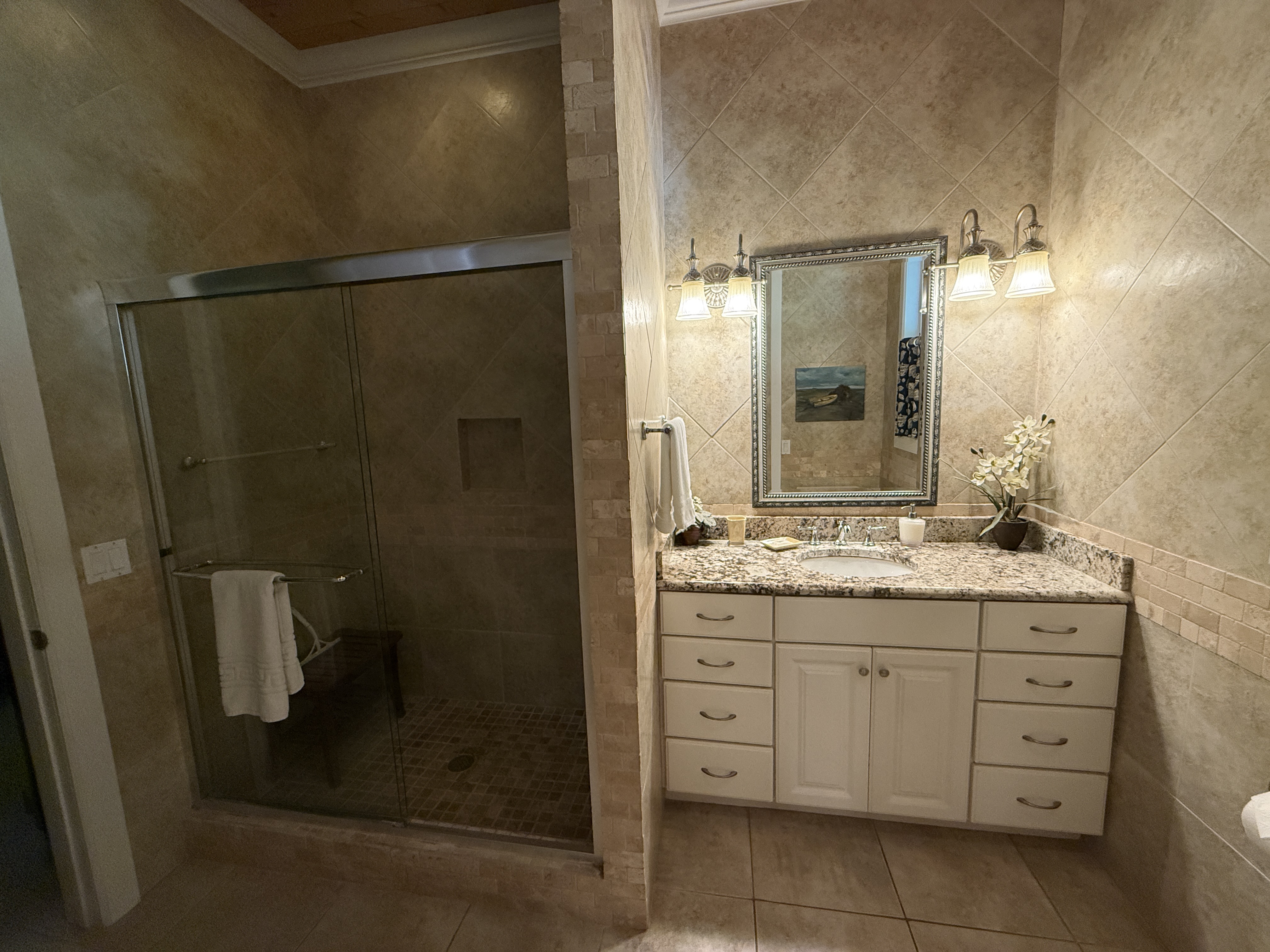 West Master en-suite with large walk in shower