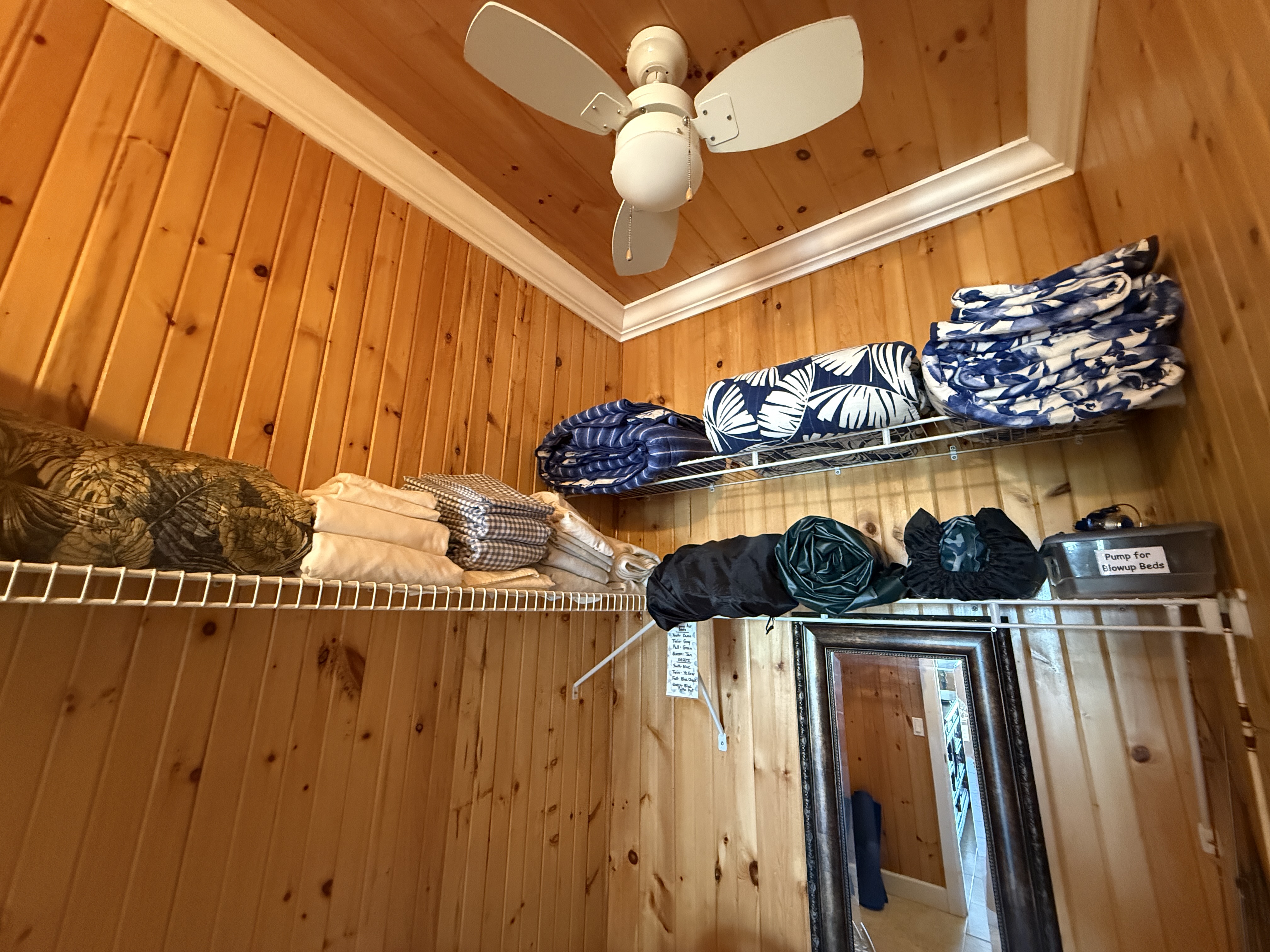 Extra large closet in the West Master can fit a full size, blowup mattress, or one of the 2 available 'Pack & Plays' - sleeping space for little ones.