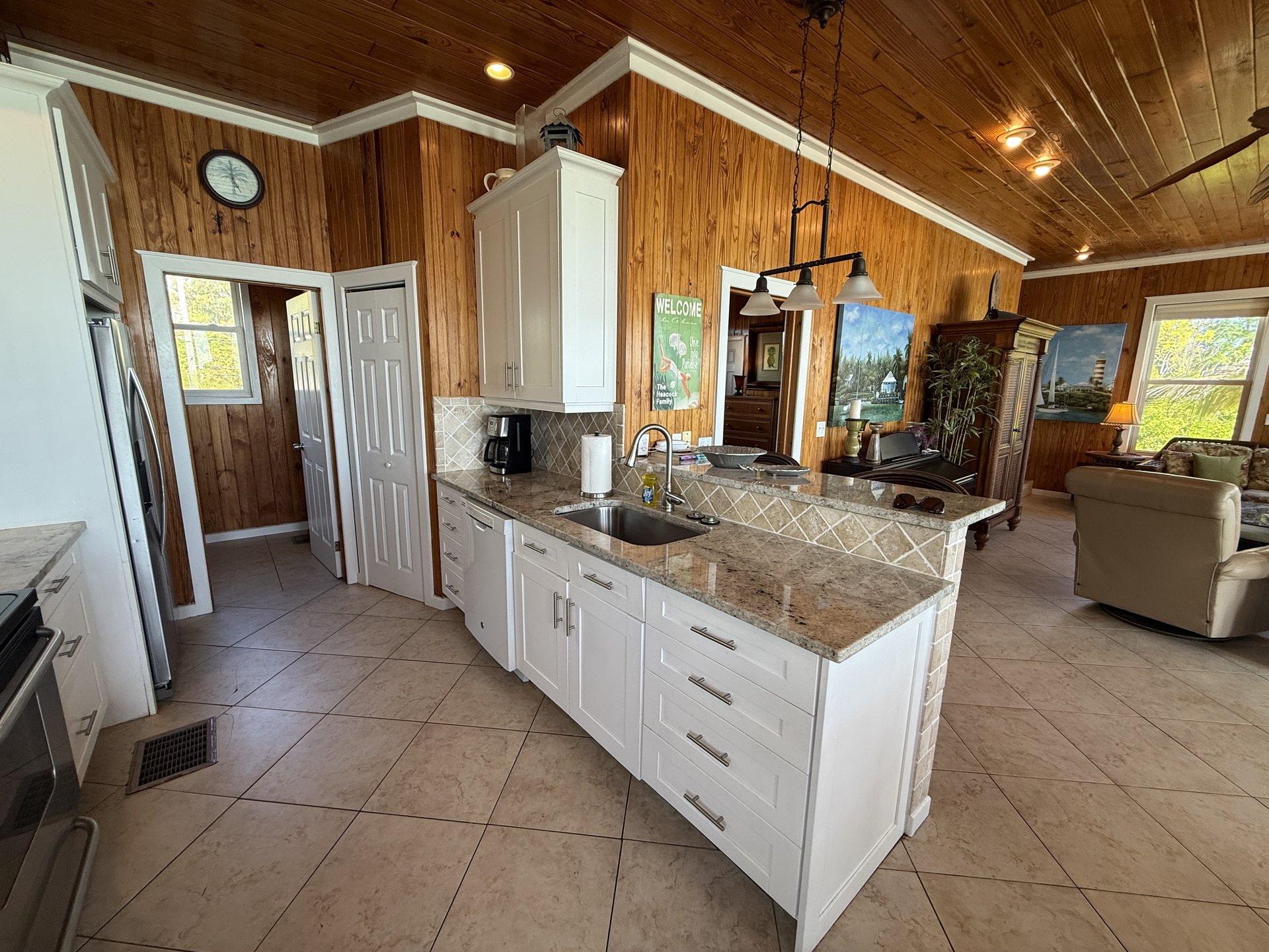 The kitchen is open to the great room