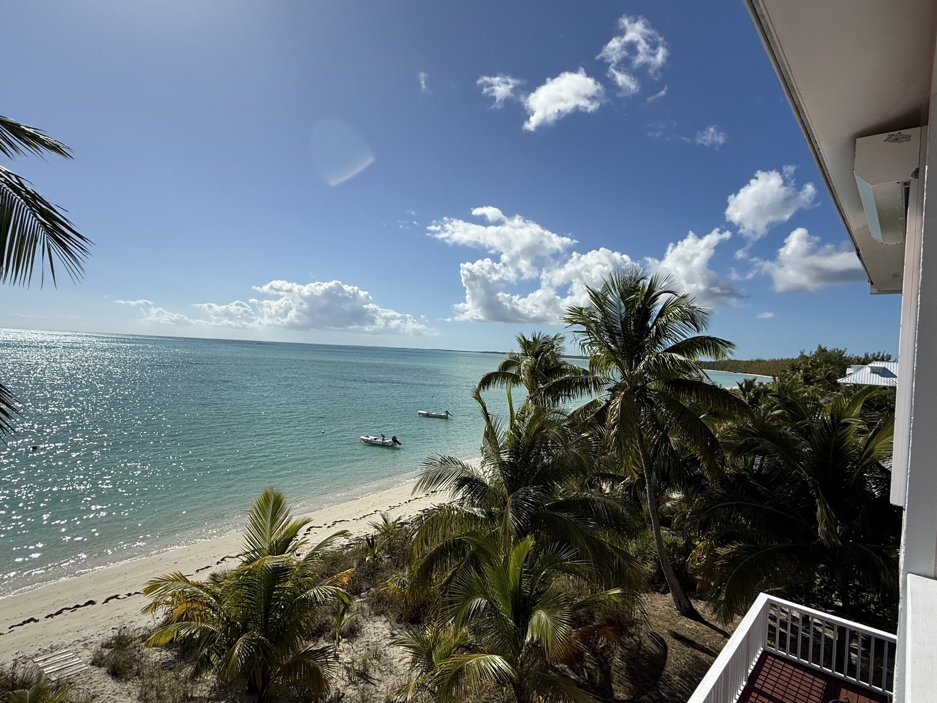 Panoramic ocean view from East Master Private Balcony - looking west
