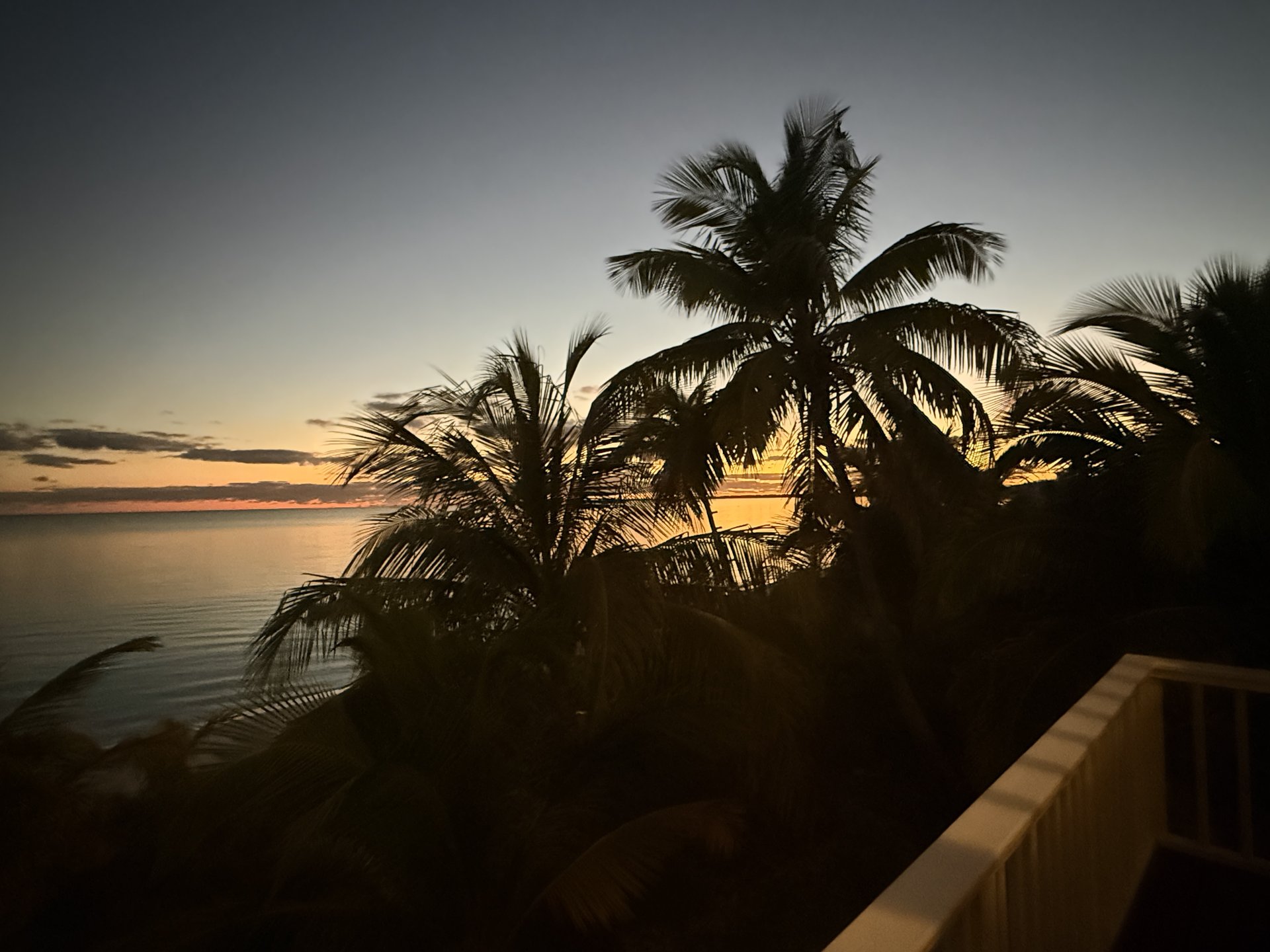 A January sunset at Abaco Palms