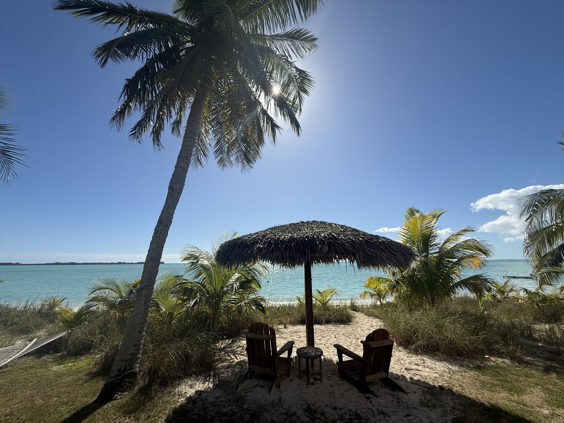 Sit in the shade of the Tiki...