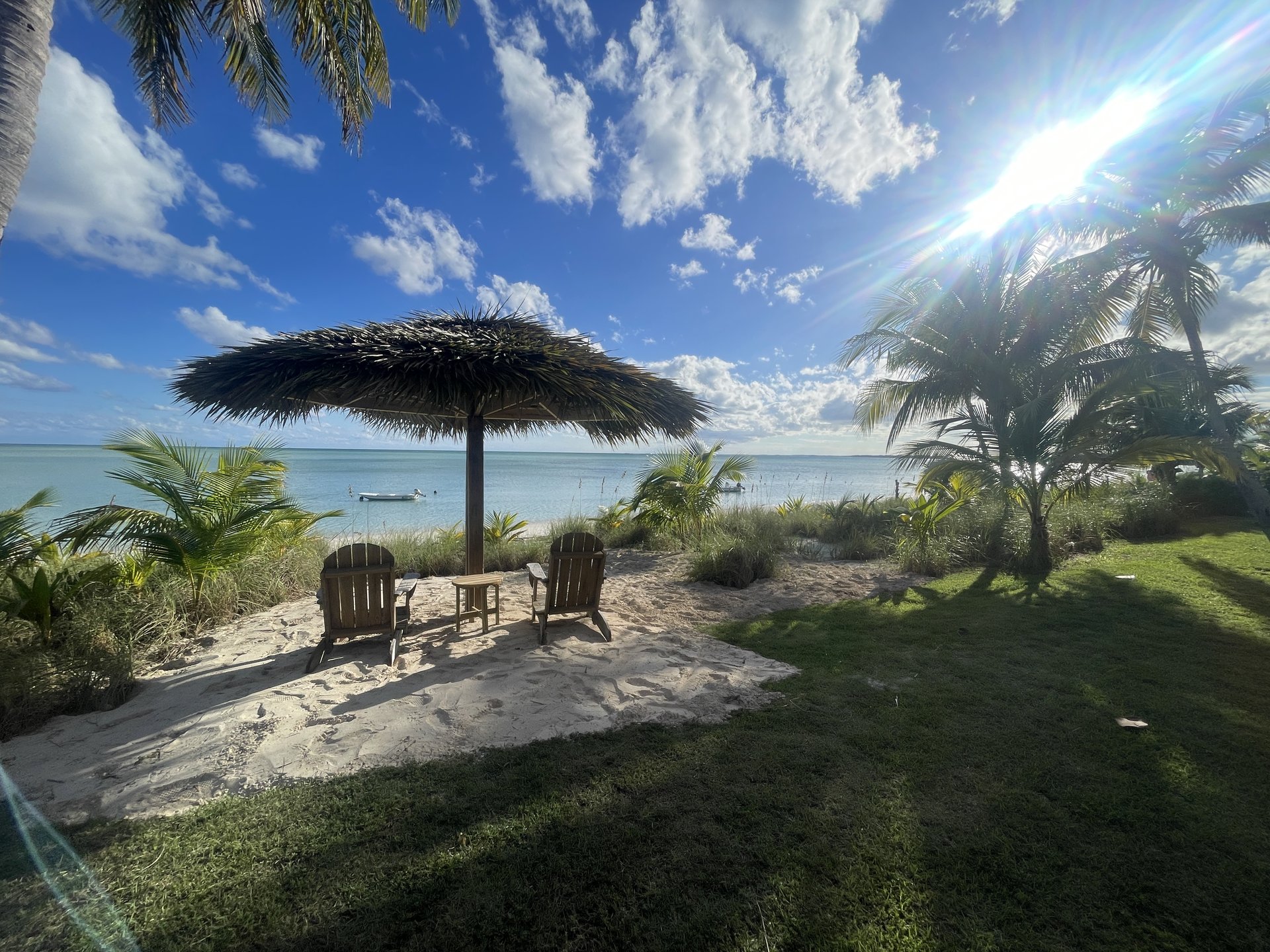 Beach side grounds at Abaco Palms