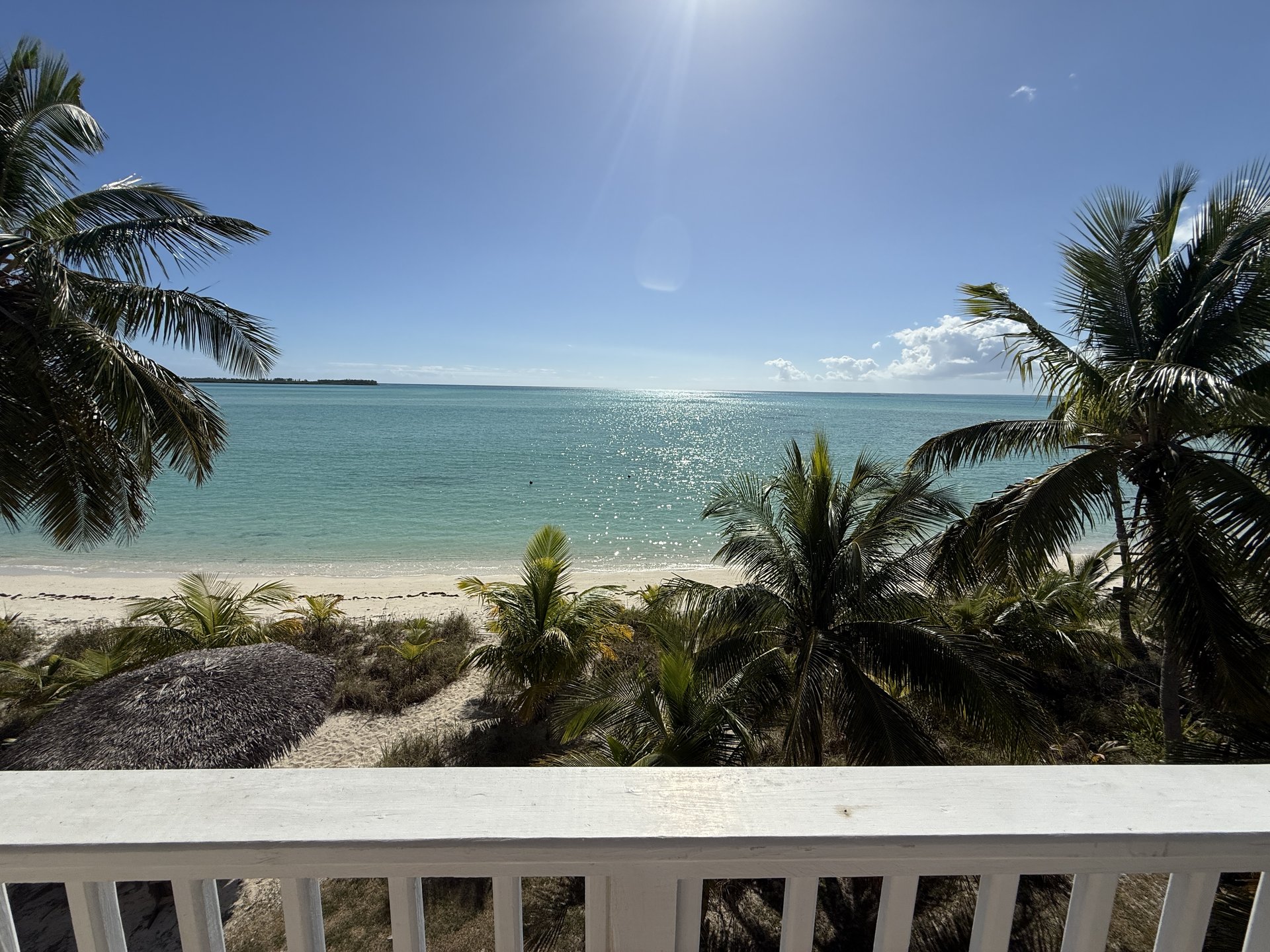 Sparkling turquoise waters viewed from the West Master Suite Private Balcony