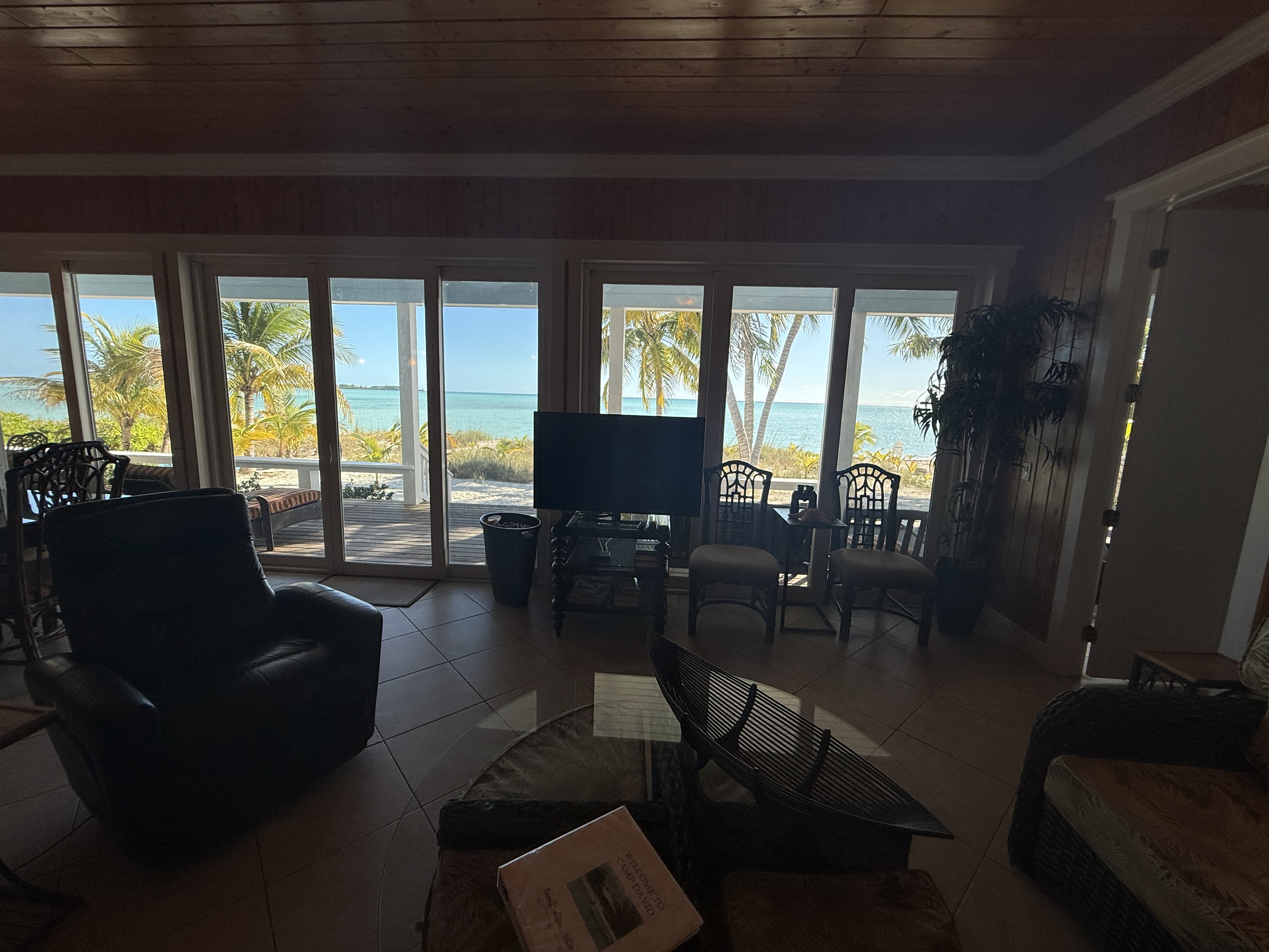 View from the sofa at Camp David