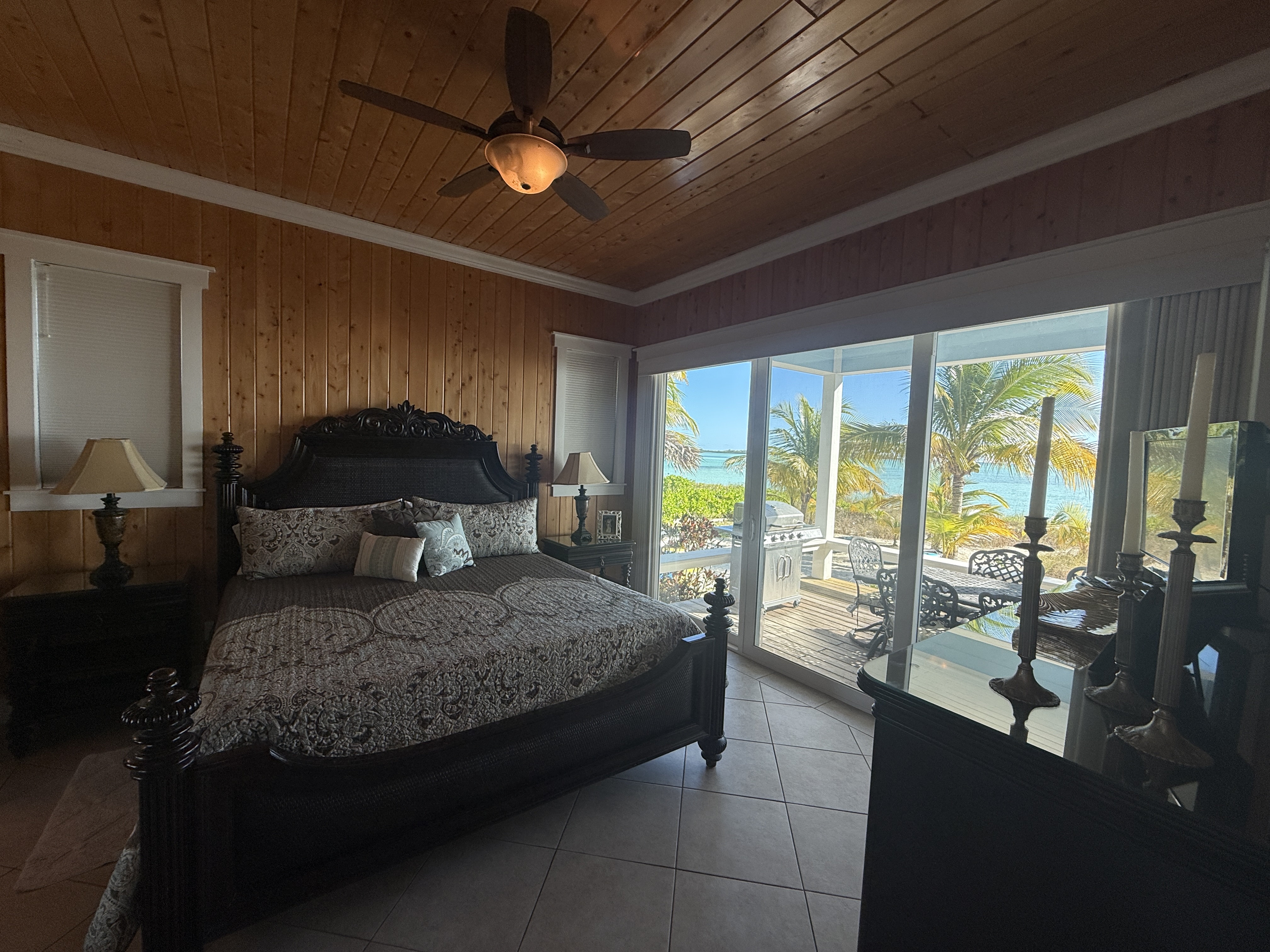 The 12' windows in the East Master offer panoramic views and deck access