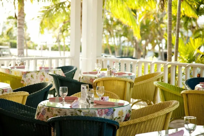 Veranda dining at Wally's