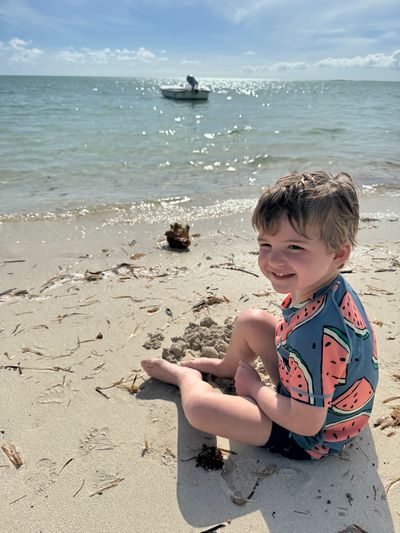 Enjoying the beach in Casuarina