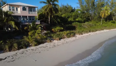 The beach at Abaco Palms - with the water steps from your door...