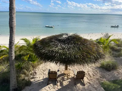The Tiki on Abaco Palms' beach