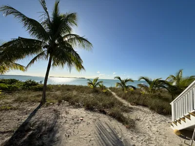View from the beach level deck with ocean panorama