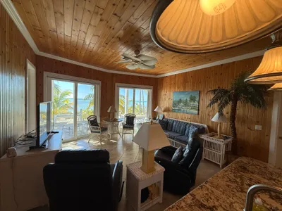 The living area viewed from the kitchen