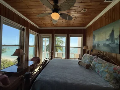 East Master Suite with king bed and Atlantic vistas