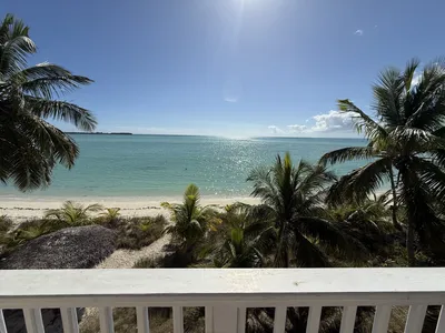 Sparkling turquoise waters viewed from the West Master Suite Private Balcony