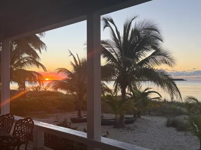 An early January Sunrise from deck of Camp David