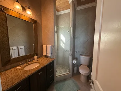 West Master en-suite with walk-in shower