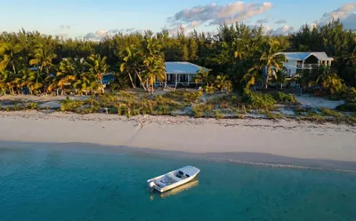 Aerial View of Camp David with Skiff