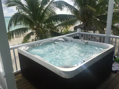 Calypso's large Hot Springs Hot tub 