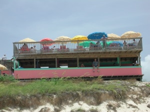 A view of NIpper's from the Beach.