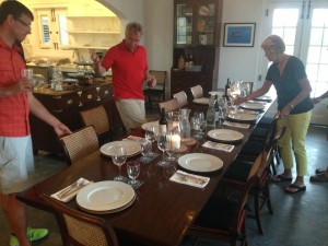 The Blackfly Dining Room - with the kitchen in the background.