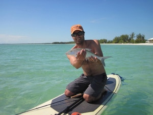 Success! Bonefish caught from a Paddle Board!