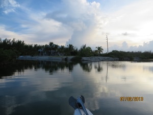 This is the fishing point viewed from our boat coming in the canal.