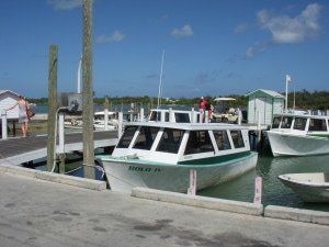 Our ferry ready for the return trip to Great Abaco