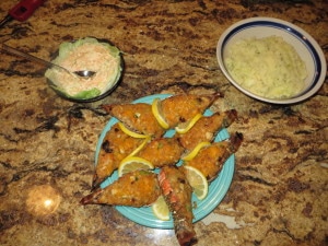 Stuffed Lobster Dinner for 4 - With Rumblie Thum and Coleslaw