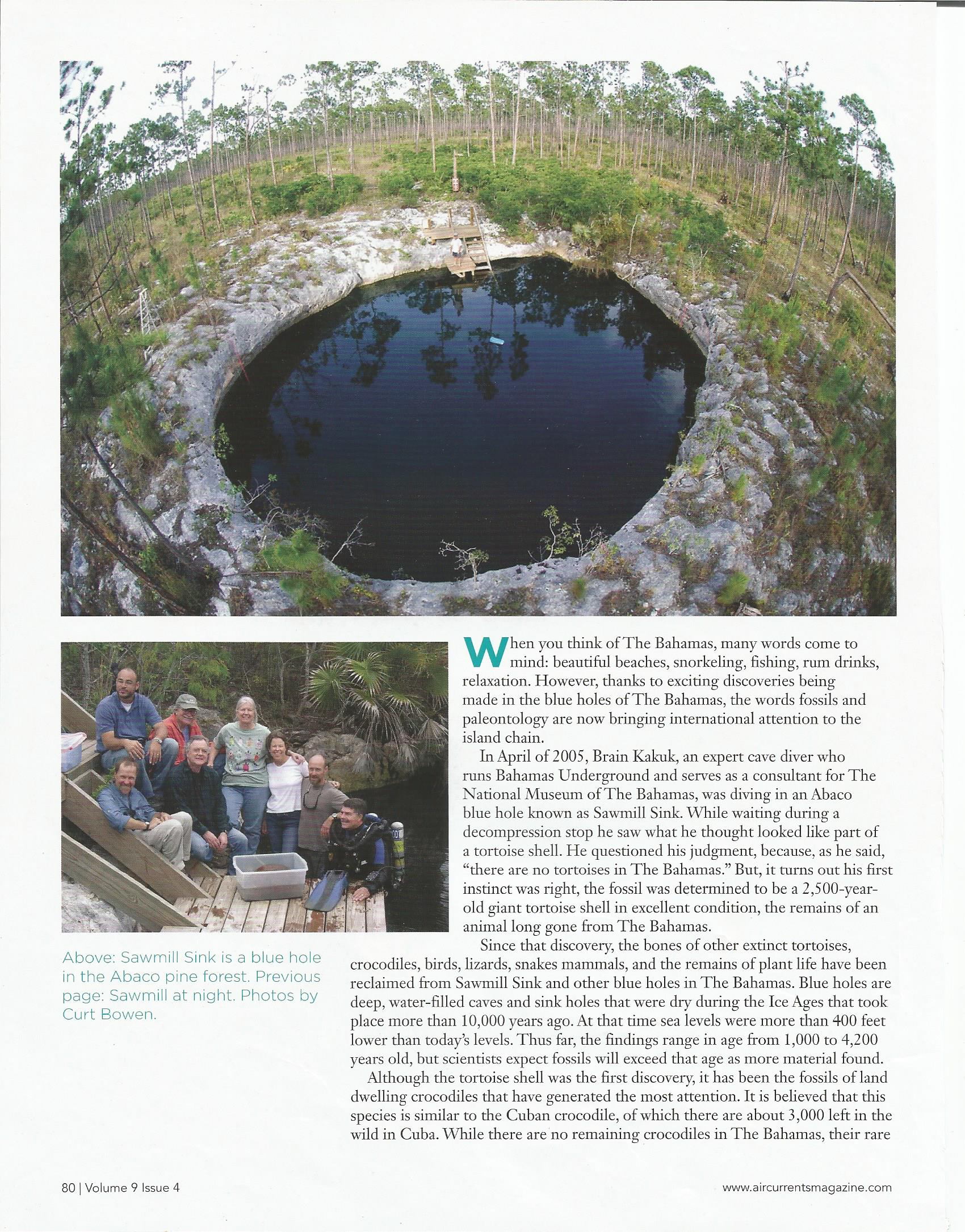 South Abaco Blue Holes National Park Established August 31
